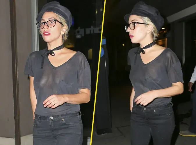 Photos : Lady Gaga, seins nus, elle se balade dans les rues de New York !