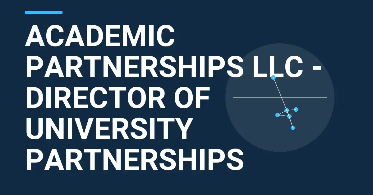 Academic Partnerships LLC - Director of University Partnerships
