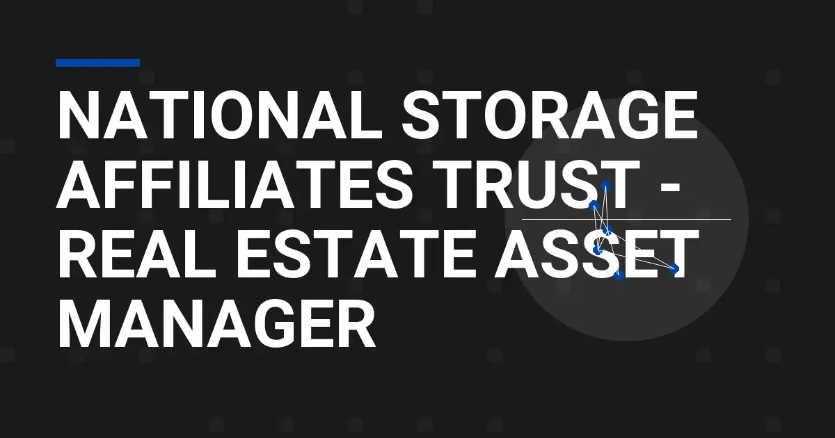 National Storage Affiliates Trust - Real Estate Asset Manager