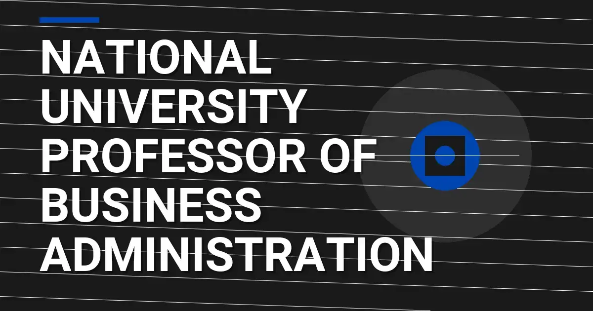National University Professor of Business Administration